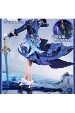 1/3 Delusion Genshin Impact Pneuma and Ousia Furina Blue Cosplay Costume